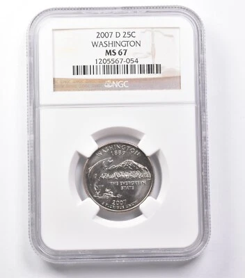 MS67 2007-D Washington State Quarter Washington NGC *5432 - Image 1 of 3