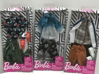 Mattel - Barbie Ken Fashion Outfit -  Track Jacket Shorts & Sneakers   lot of 3