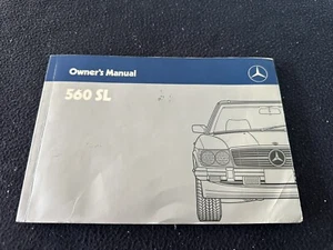 Mercedes Benz 560SL 1987 manual del propietario libro del conductor R107 560 clase SL Roadster - Imagen 1 de 8