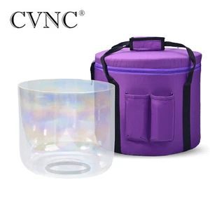 CVNC 7" A Third-eye Chakra Alchemy Cosmic Light Clear Crystal Singing Bowl&Case - Picture 1 of 5