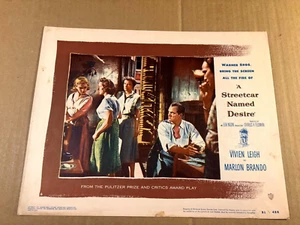 Un tram chiamato desiderio rara inizio 1951 11/14 Lobby Card Brando Malden Leigh - Foto 1 di 8