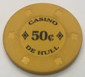 Casino De Hull $0,50 Chip - Casco Quebec Canadá - Molde de trébol CG042787 1996 - Imagen 1 de 4