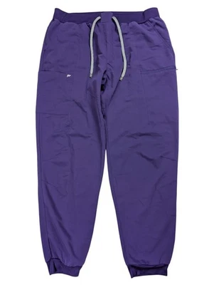 Fabletics All Shift Scrub Jogger Pants (38x31) Men 2XL Tall Acai Purple Workwear - Image 1 of 4