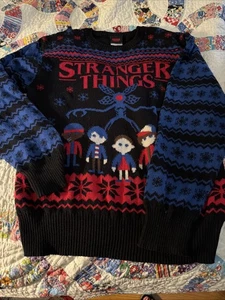 Suéter Feo Navidad Stranger Things TV Show Demogorgon Talla XL Para Hombre - Imagen 1 de 8