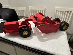 Vintage 1950's Doepke Heiliner 29" Red Pressed Steel Earth Mover Grader Truck - Picture 1 of 14