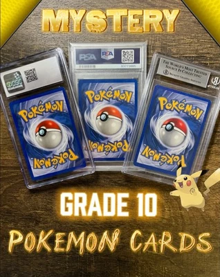 Mystery GRADE 10 Pokemon Card! GUARANTEED Holo Special Rare/ BONUS CHANCES! - Image 1 of 2
