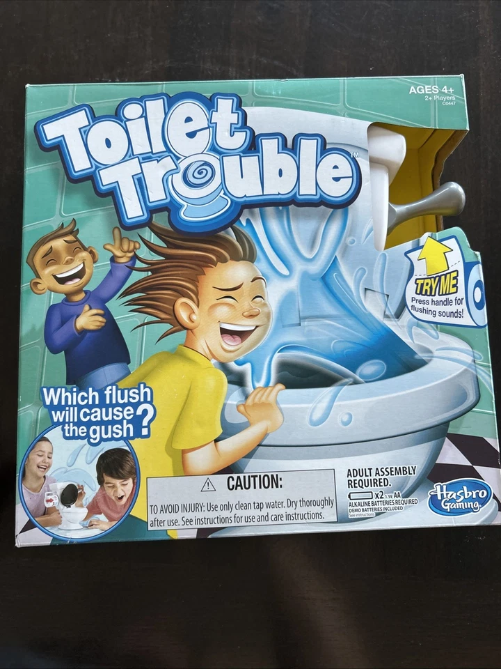 Toilet Trouble Hasbro Party Game for Kids and Family Fun Game Night - Image 1 of 4