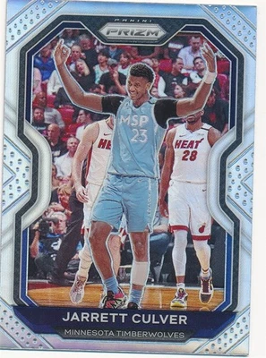 JARRETT CULVER 20202-1 PANINI PRIZM SILVER #238 MINNESOTA TIMBERWOLVES MINT - Image 1 of 2