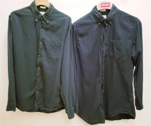 Two J Crew Brushed Twill Classic & Slim Green Long Sleeve Button Down Shirt Gr. M - Bild 1 von 8
