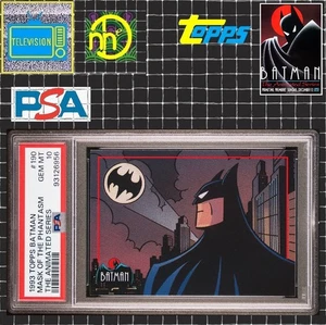 1993 Topps Batman: The Animated Series - #190 Batman / Mask Phantasm PSA 10 GEM - Picture 1 of 4