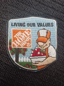 Home Depot Seasonal Homer Award Patch Badge Apple Tree Garden NO WAX BACK - Picture 1 of 4