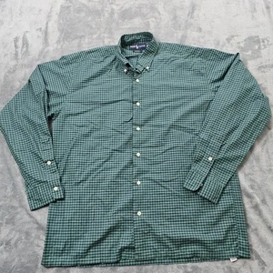Polo Ralph Lauren Shirt Mens M Black Watch Plaid Greggor Long Sleeve Preppy - Picture 1 of 13