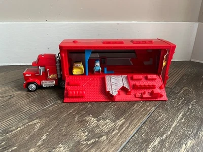Disney Cars 3 Travel Time Mack Play Set Guido Luigi Launcher Mack Truck Hauler - Image 1 of 4