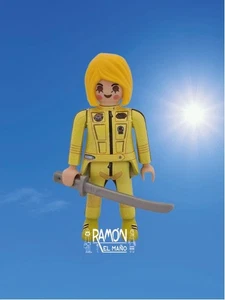 Playmobil Kill Bill La Novia The Bride Custom Figura Amarilla Tarantino Samurai - Imagen 1 de 5