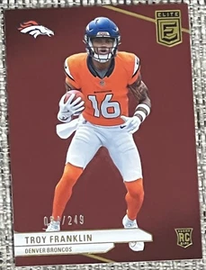 2024 Panini Donruss Elite - Rookies Troy Franklin #116 Maroon /249 (RC) - Picture 1 of 2