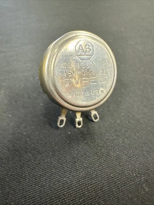 Potenciómetro Allen Bradley 443A359H12, 15K Ohm, 2W, Tipo J, Nuevo, Hecho en EE. UU. Foto 1 de 4