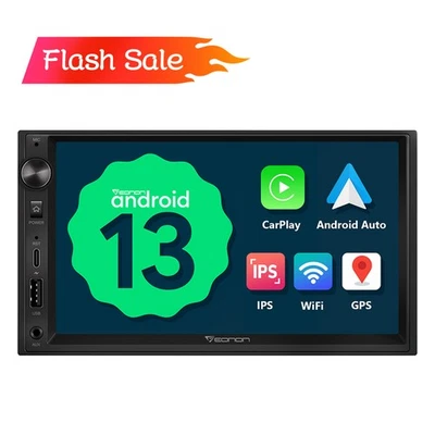 Eonon 7" Double Din UA13 Android 13 Car Stereo GPS SAT NAV BT Radio CarPlay WiFi - Image 1 of 4