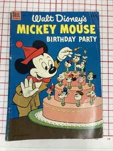 Walt Disneys Mickey Mouse Geburtstagsparty #1 Dell 1953 sehr guter Zustand + Golden Age Riese - Bild 1 von 8