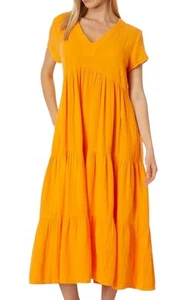 Elliot Lauren Gauze - Short Sleeve V-Neck Dress NWT - Picture 1 of 6