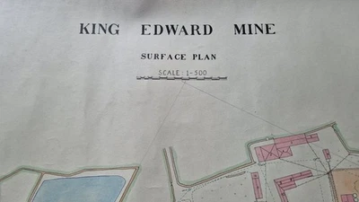 The King Edward Mine GRANDES PLANOS DIBUJADOS A MANO Camborne Cornwall Troon Envío y devolución gratuitos - Imagen 1 de 4