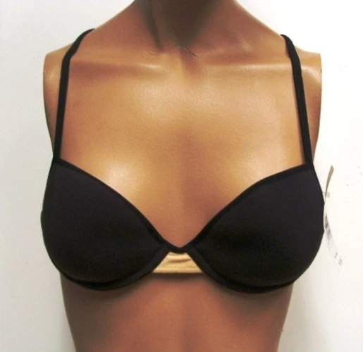 LOVABLE UW LIGHTLY PADDED BLACK & TAN BRA, STYLE #L162, 32B BUY ONE GET ONE FREE - Image 1 of 1