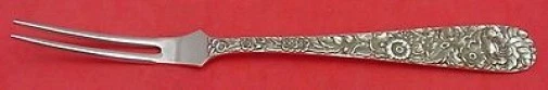 Repousse by Kirk Sterling Silver Spinach Fork Custom 7" - Image 1 of 1