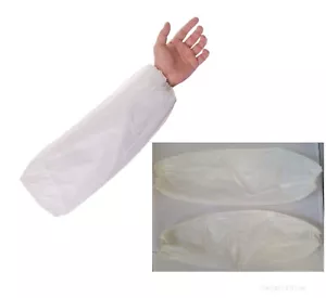 Disposable Oversleeves Arm Cover Sleeve Cover Cleaning Care Hygiene - White - Picture 1 of 2