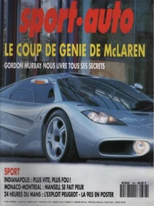 SPORT AUTO 366 1992 24H MANS INDY 500 McLAREN F1 HONDA CRX DEL SOL ALFA 155 GTA - Bild 1 von 2