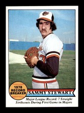 1979 Topps Sammy Stewart #206 Set Break NM Near Mint Baltimore Orioles