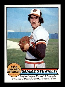 1979 Topps Sammy Stewart #206 Set Break NM Near Mint Baltimore Orioles