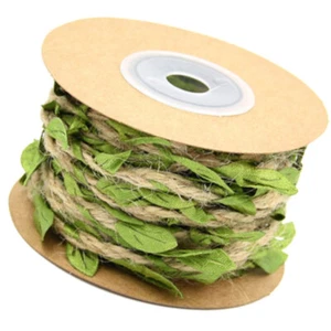Jute Burlap Schnur Reben Hängen Reben Hängen Band Band Green Leaf Band - Bild 1 von 11