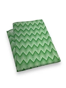 "Mantel hecho a mano de tela tejida Chevron Zig Zag verde lima MCM de colección mod 59x84""" - Imagen 1 de 9