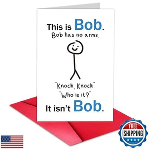 TQDaiker Funny Bday Card for Brother Sister Friends Coworkers Family, Knock K - Picture 1 of 5
