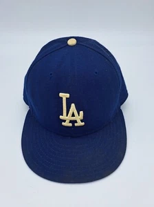 Cappello/Cappello Los Angeles Dodgers New Era 59Fifty Taglia 7 1/2 Cool Base Licensed - Foto 1 di 8