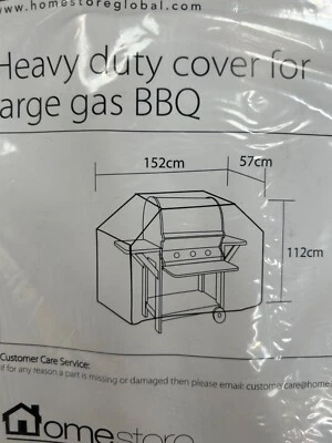 HOMESTORE Grillabdeckung groß robust wasserdicht braun