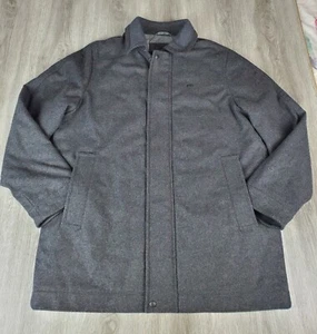 Lacoste Herren grau Wollmischung Mantel Größe 6/54 XL - Bild 1 von 10