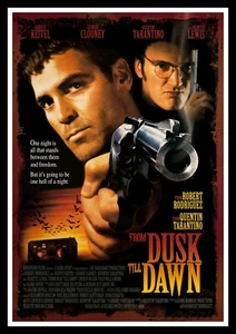 Cartel impreso de película de From Dusk Till Dawn e impresiones de lona sin encuadre - Imagen 1 de 2