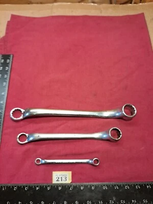 Set of 3 Vintage Britool AF Ring Spanners Wrenches 2RB Series Sizes as Shown.... - Image 1 of 4