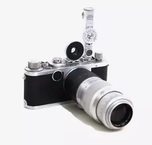 RARE+++ EARLY Leica Ic 1949 First batch n.458664 +Hektor 135mm/f4.5 Finder SHOOC - Imagen 1 de 16