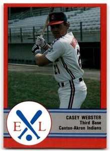 1989 PROCARDS EASTERN LEAGUE ALL-STARS CASEY WEBSTER CANTON-AKRON INDIANS #19