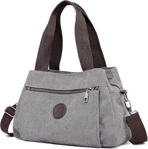 DOURR Hobo Handbags Canvas Crossbody Bag for Women, Multi Compartment Tote Purse - Picture 1 of 7