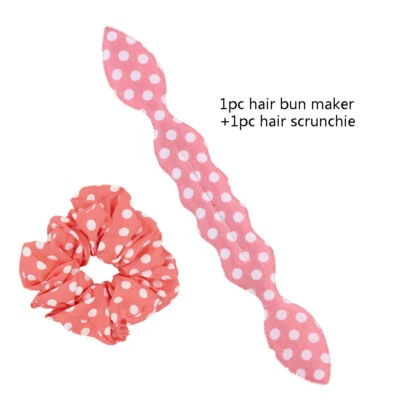 Moño Mágico Hair Bun Maker Conejo Oreja French Twist Herramienta de Peinado Formador de Cabello Foto 1 de 3