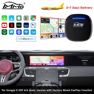 MMB MAX 4.0 Wireless CarPlay Android 13.0 Video AI Box Adapter for Hongqi-E-HS9 - Picture 1 of 10