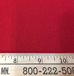 Red Twill Fabric Solid Denim Like Light - Medium Weight 83" Long Sewing Crafts - Picture 1 of 2