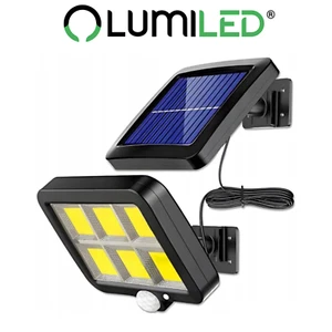 LUMILED Solar Wandleuchten LED COB Außen Garten Solarlampe mit Sensoren IP65 - Bild 1 von 8