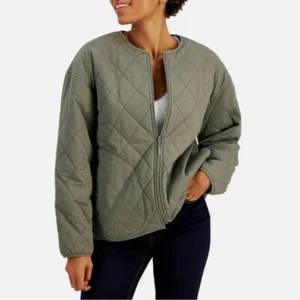INDIGO SAINTS Womens Green Lined Pocketed Zip Up Jacket XL - Picture 1 of 4