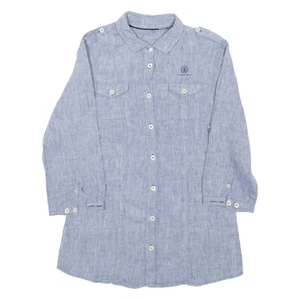 BOGNER Womens Plain Shirt Blue 3/4 Sleeve S - Picture 1 of 6