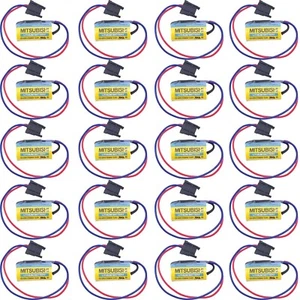 20-Pack A6BAT ER17330V PLC Battery Size 2/3A 3.6V Li-ion Battery for Mitsubishi - Picture 1 of 6