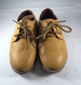 Kinder elegante Schuhe Mario Lopez Jungen Größe 8 braun Schnürschuhe Leder Obermaterial-neu - Bild 1 von 7