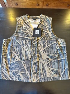 Filson Twill Cruiser Vest, Mossy Oak ShdwGrs Plaid , Large, #20256228, Nwt's - Picture 1 of 7
